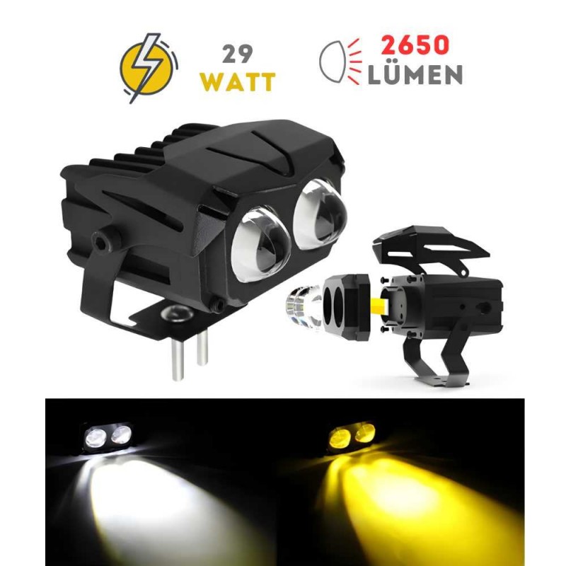 Knmaster Knmaster Dualgun 29W Motosiklet Led Sis Farı