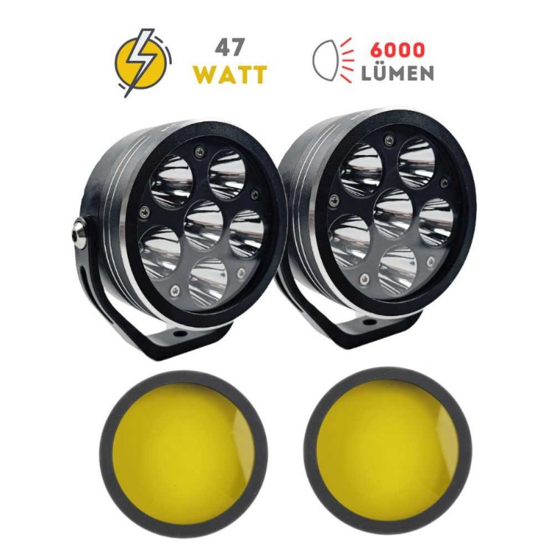 Knmaster Knmaster Sunny6 47W Motosiklet Led Sis Farı