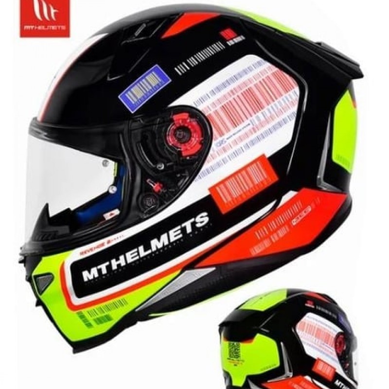 MT FULL FACE KASK REVENGE 2 RS A1 GLOSS PEARL BLACK