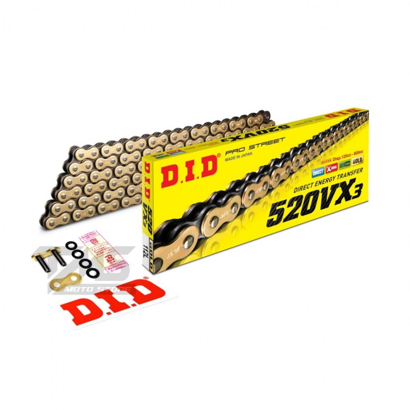 Dıd Gold Zincir 520-116l Vx3 X-rıng Nc750 S/x Nc700 S/x Yzf-r25 Mt-25 Pulsar Cbr 250r